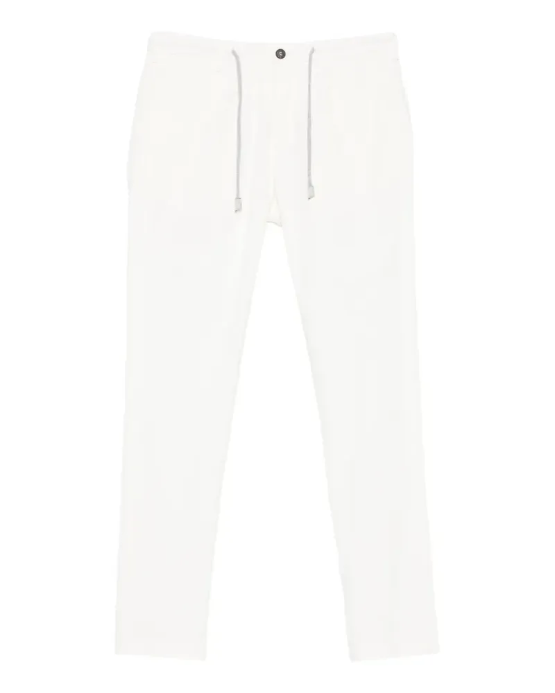 Eleventy drawstring-waist trousers - Weiß Weiß