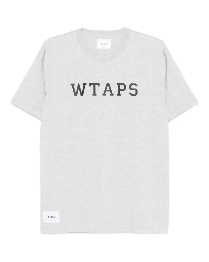 WTAPS T-Shirt mit Logo-Print - Grau Grau