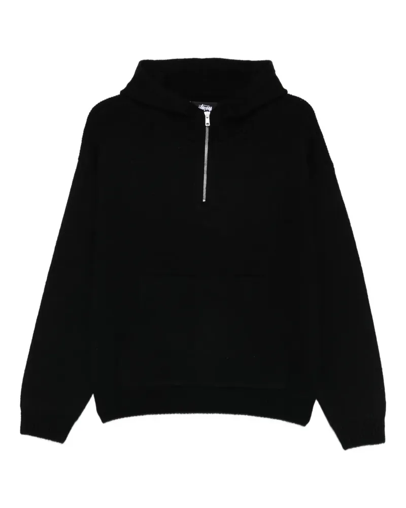 Stüssy half-zip hoodie - Schwarz Schwarz