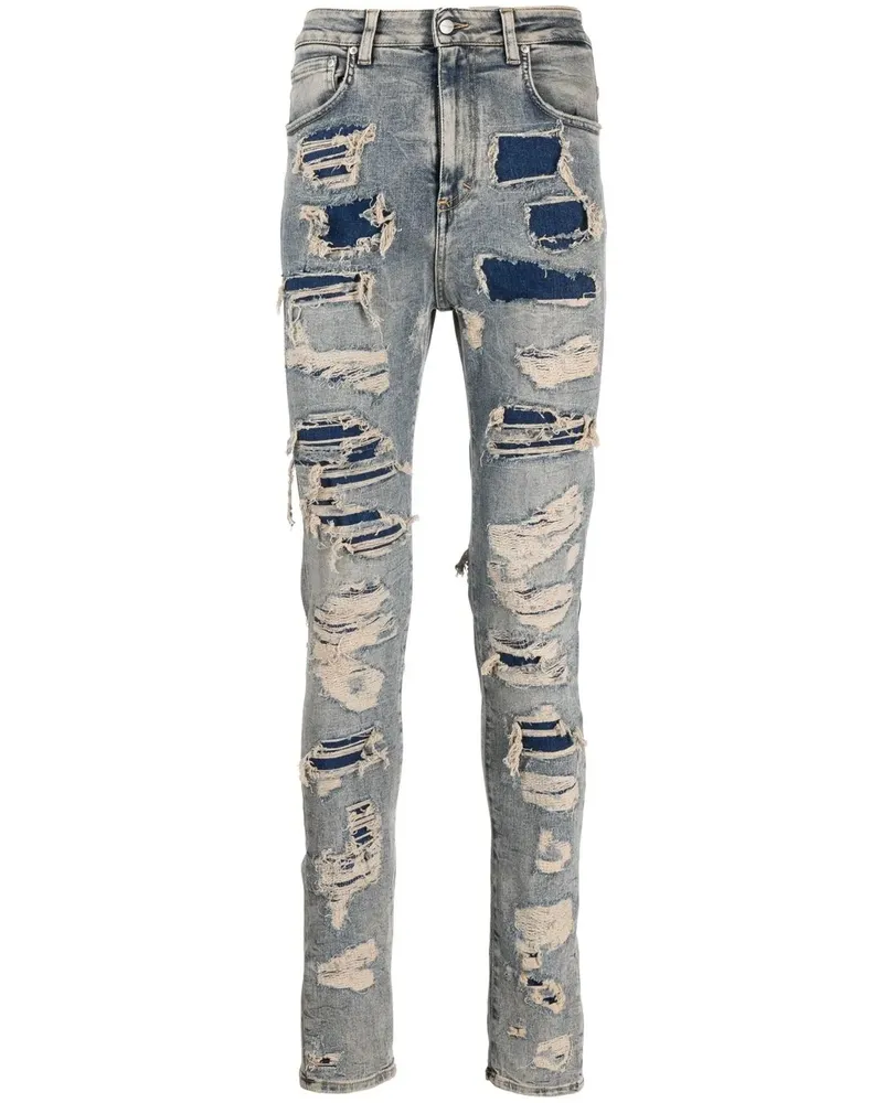 REPRESENT Jeans im Distressed-Look - Blau Blau