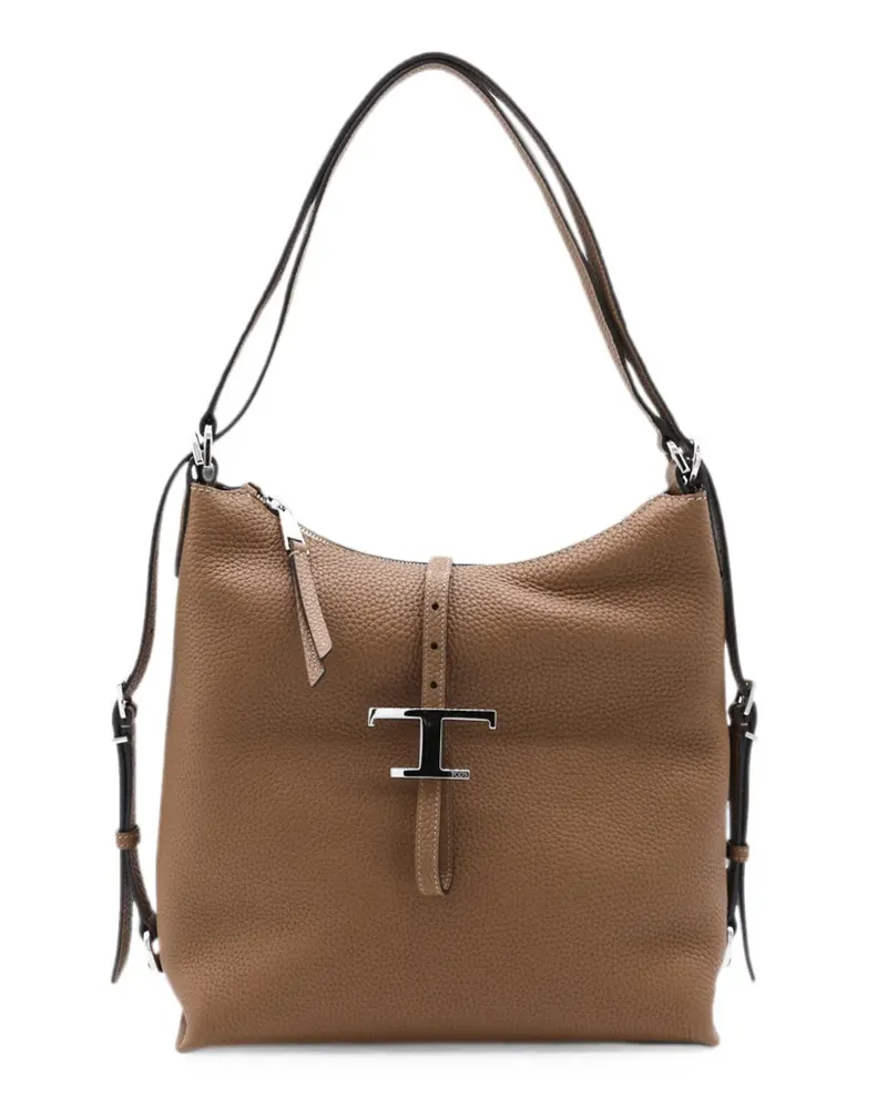 TOD'S Kleine T Timeless Schultertasche - Nude Nude