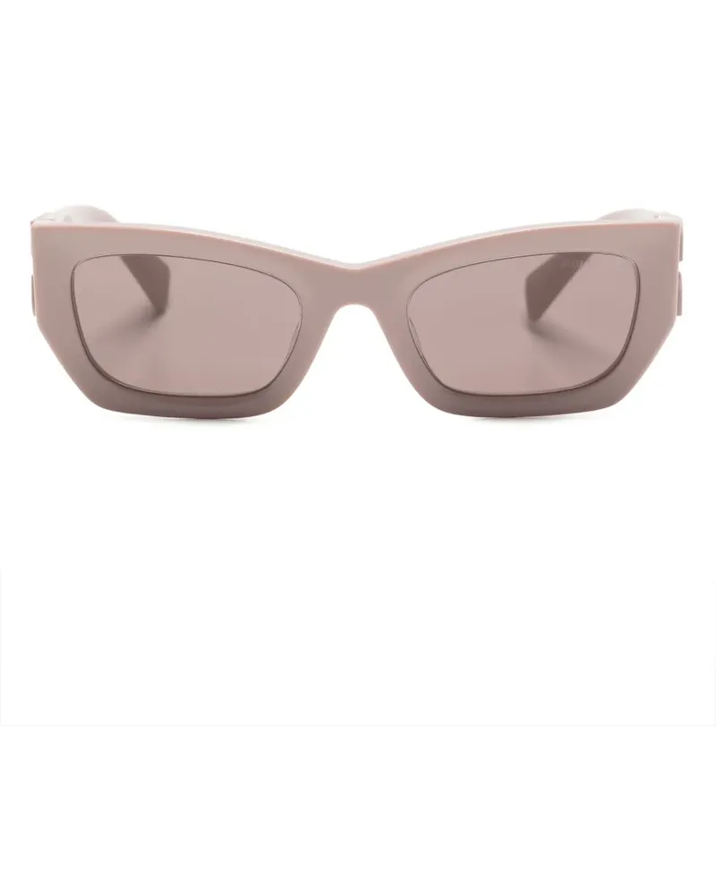 Miu Miu Sonnenbrille mit eckigem Gestell - Rosa Rosa