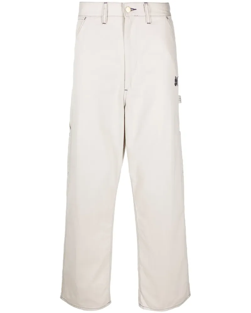 NEEDLES x Smith's Wide-Leg-Hose mit Schmetterling - Nude Nude