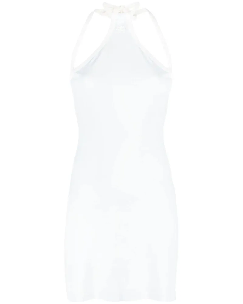 Courrèges Minikleid mit Logo-Stickerei - Blau Blau