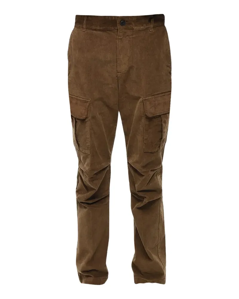 Diesel Argy ribbed-velour cargo pants - Braun Braun