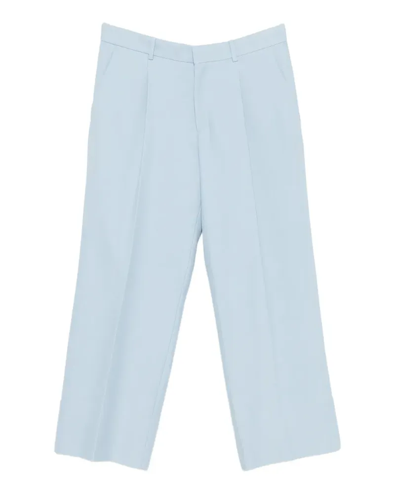 Sandro pleat-detail wide-leg trousers - Blau Blau