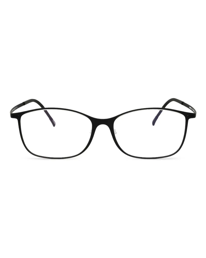 Silhouette Urban Lite Brille mit geometrischem Gestell - Schwarz Schwarz