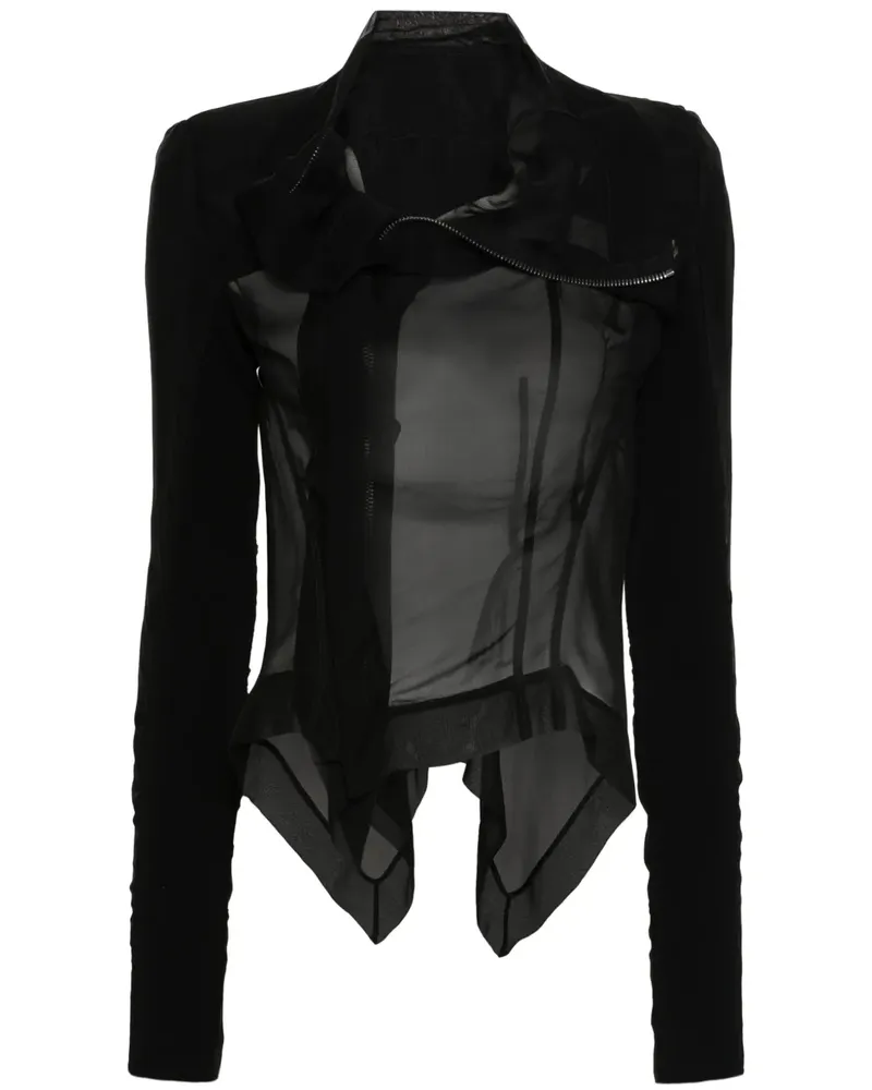 Rick Owens Naska Seidenjacke - Schwarz Schwarz