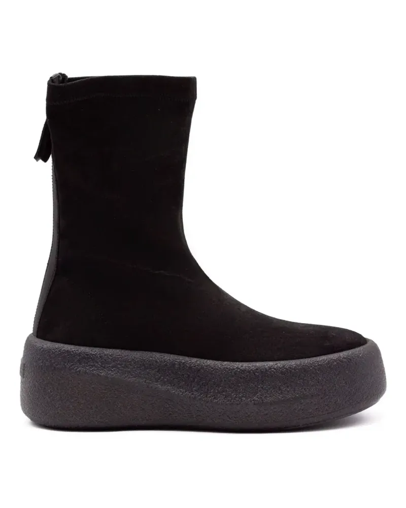 Vic Matié F04 Creppy Plateau-Stiefeletten - Schwarz Schwarz