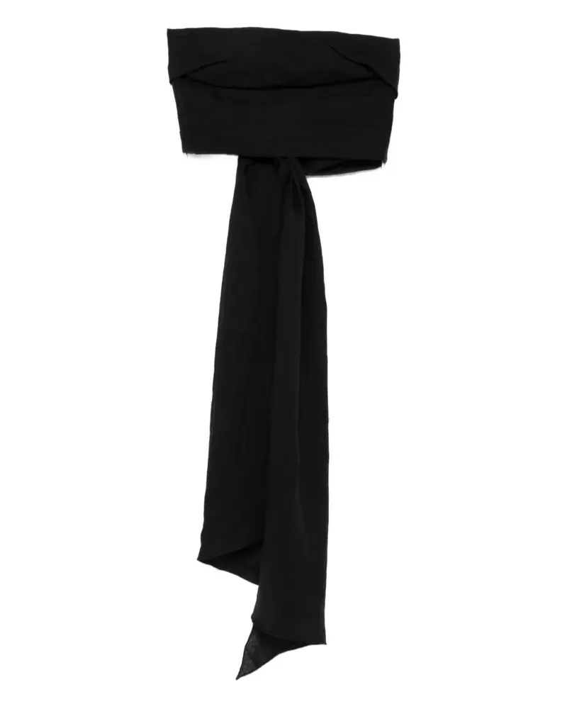 Johanna Ortiz Cassia Cropped-Top - Schwarz Schwarz