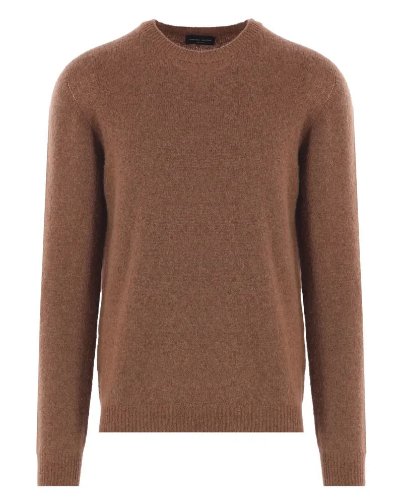 Roberto Collina Pullover mit rundem Ausschnitt - Braun Braun