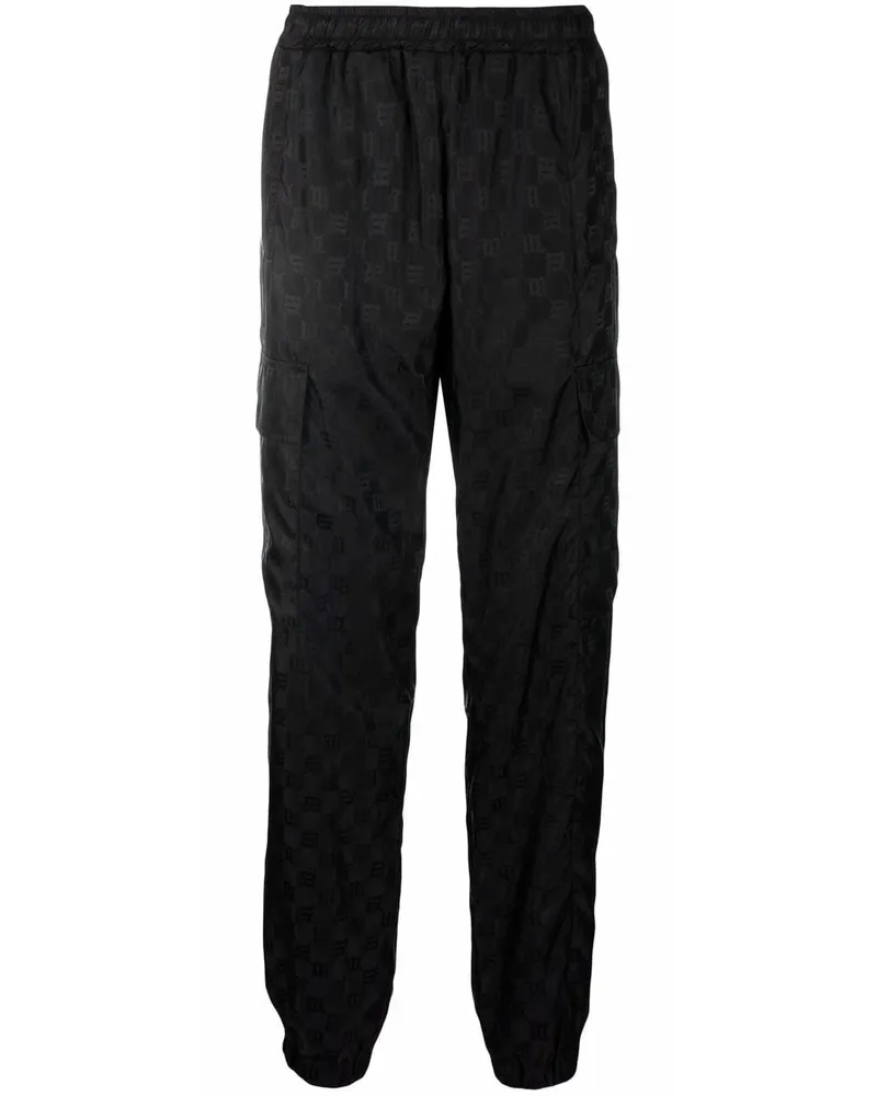 MISBHV Hose mit Monogramm-Print Schwarz