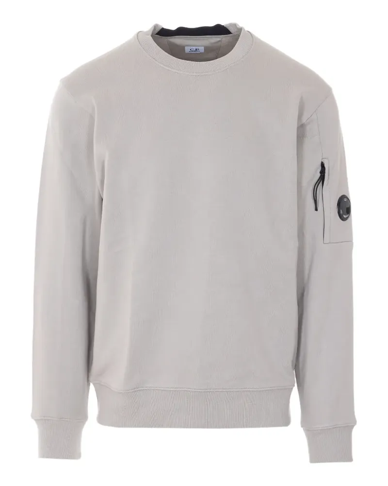 C.P. Company Sweatshirt mit Logo-Patch - Grau Grau