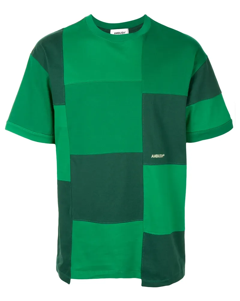 AMBUSH T-Shirt im Patchwork-Look - Grün Grün