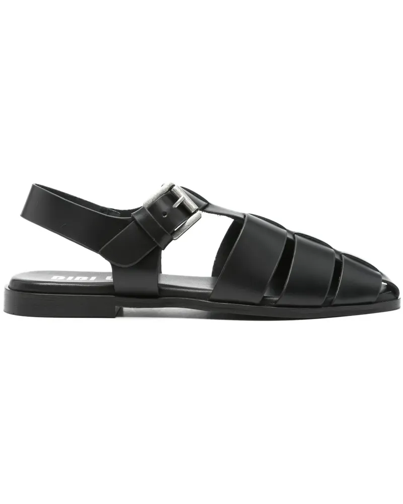 Bibi Lou Flache Sandalen - Schwarz Schwarz