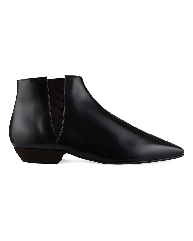 Loro Piana Stiefel aus Leder - Schwarz Schwarz