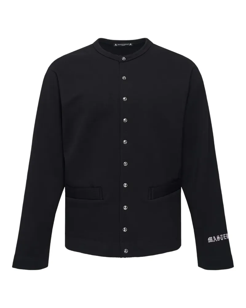Mastermind Japan skull-print button-up cardigan - Schwarz Schwarz