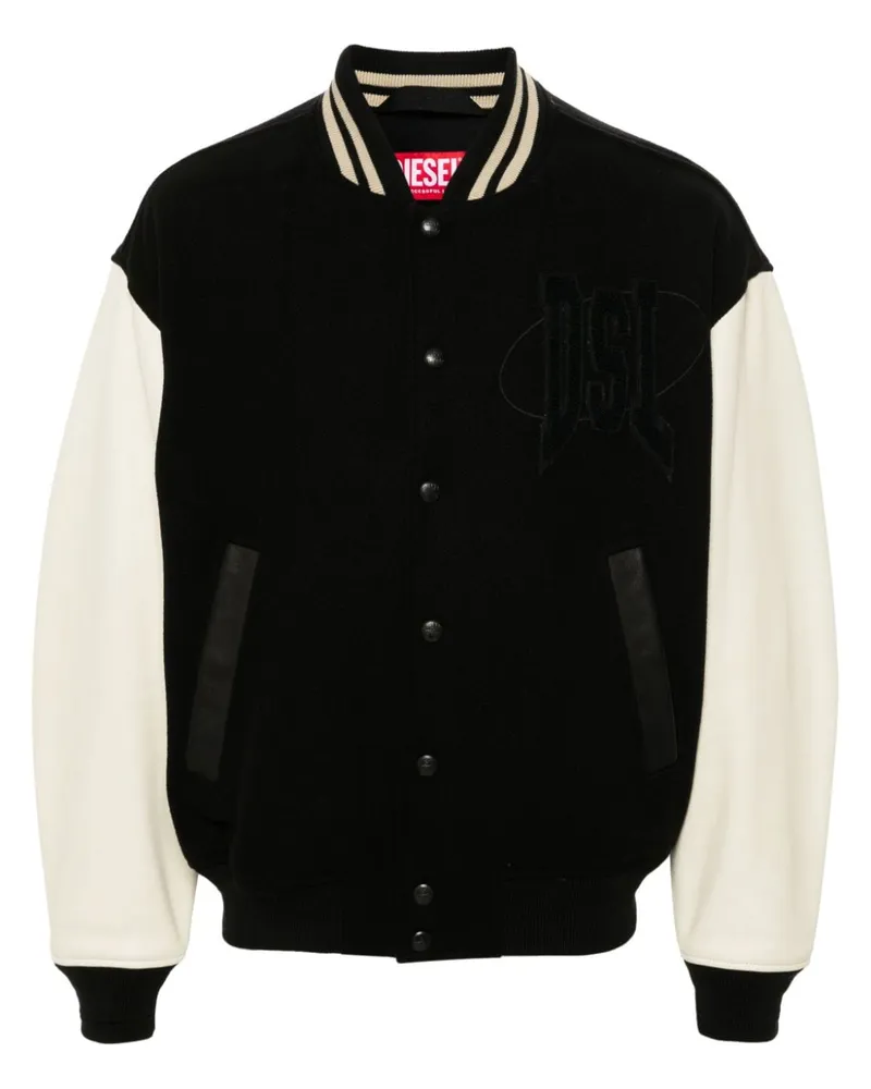 Diesel L-Nyman Bomberjacke - Schwarz Schwarz