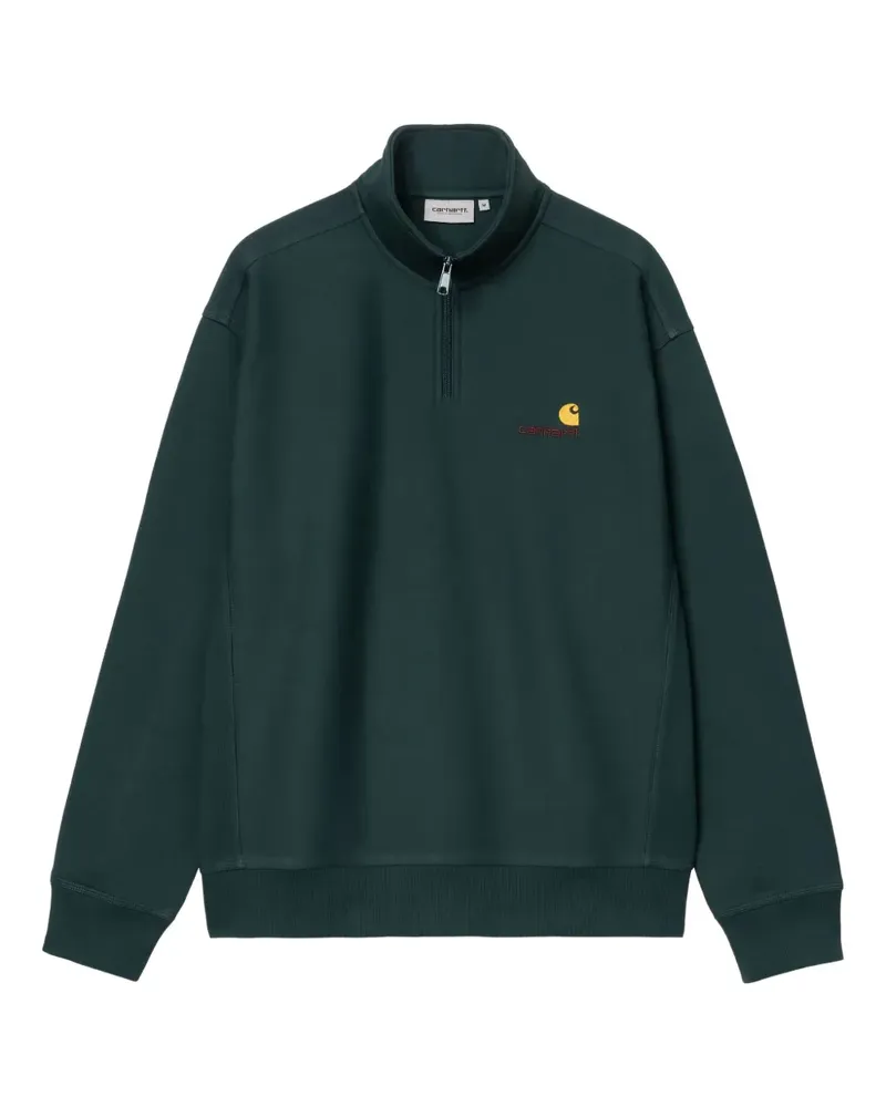 Carhartt WIP half-zip embroidered sweatshirt - Grün Grün