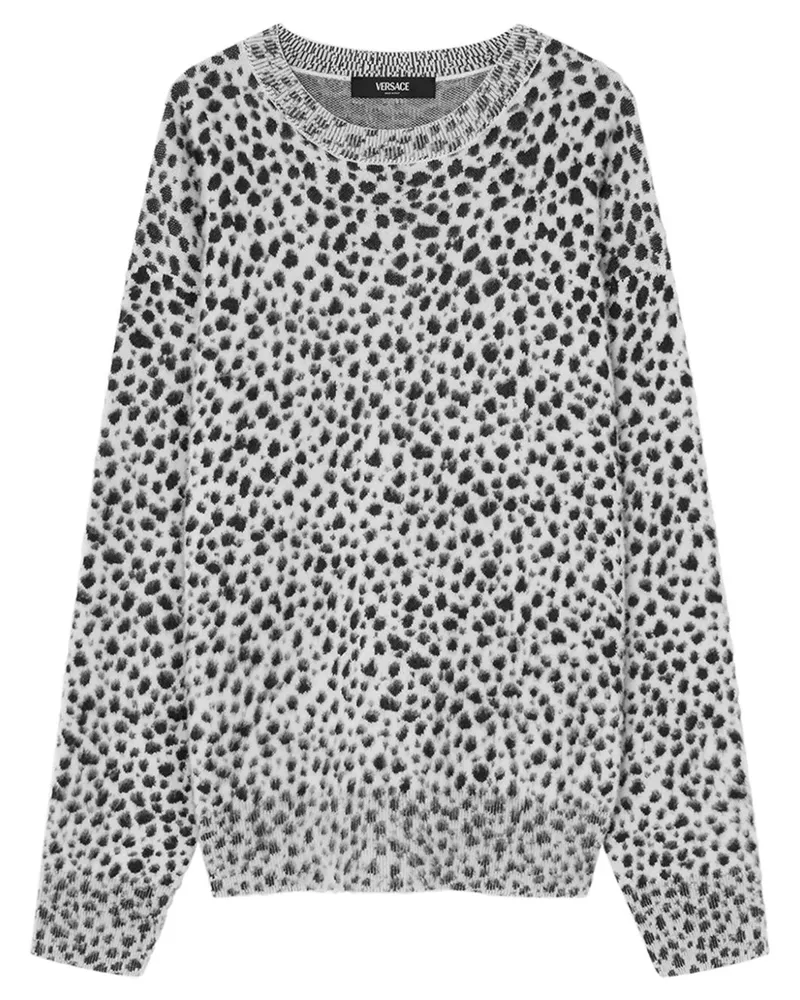 Versace Pullover mit Dalmatiner-Print - Weiß Weiß
