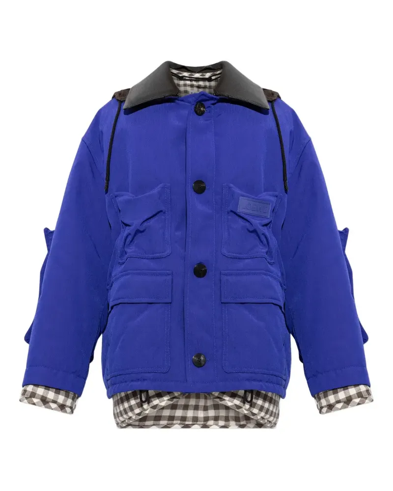Loewe logo-patch insulated jacket - Blau Blau