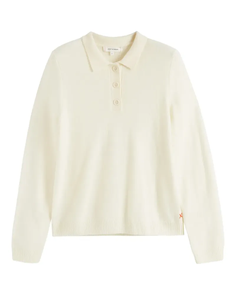 Chinti & Parker Langärmeliges Poloshirt - Nude Nude