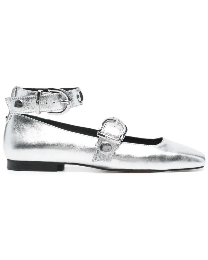Maje Ballerinas im Metallic-Look - Silber Silber