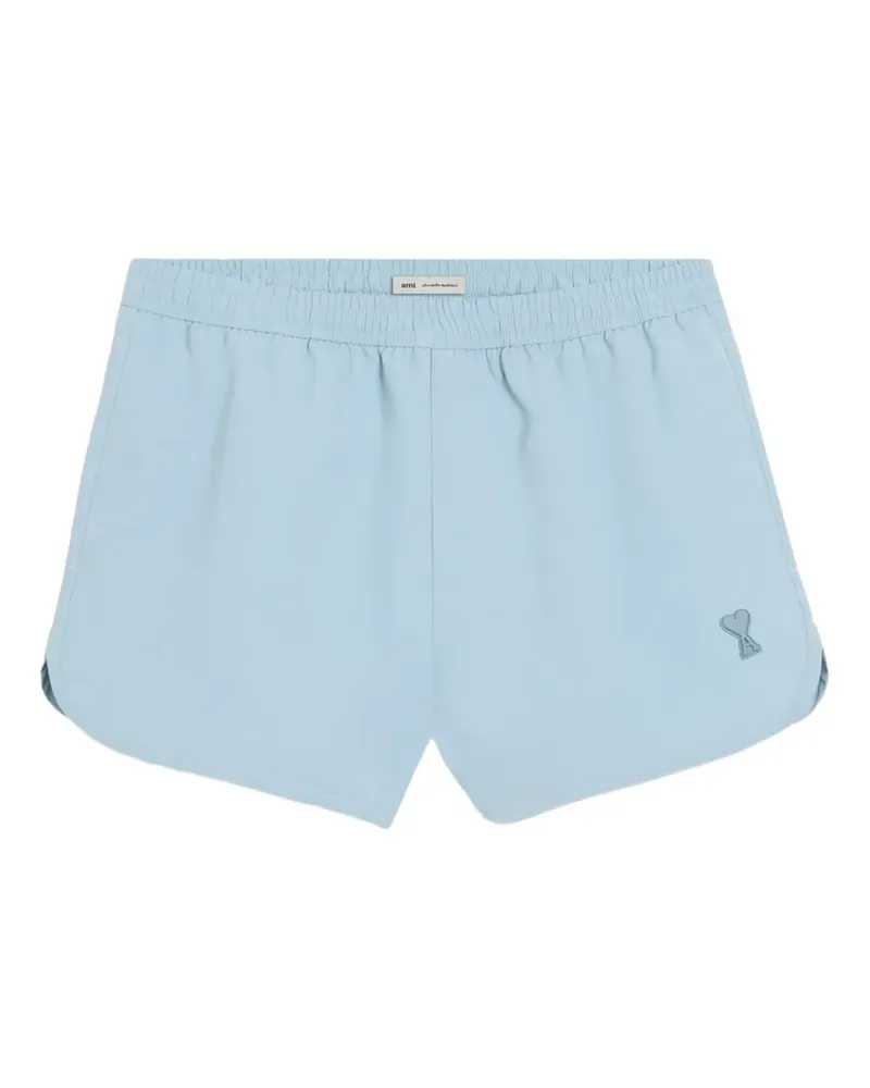 AMI Paris Badeshorts mit Logo-Patch - Blau Blau