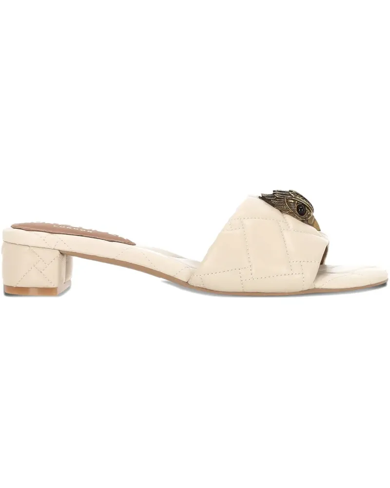 Kurt Geiger quilted eagle-detail sandals - Nude Nude