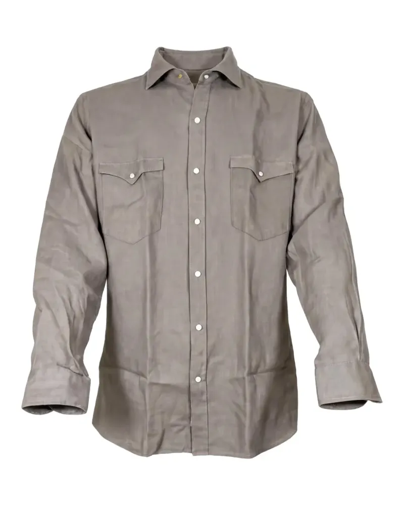 GUGLIELMINOTTI chest-pocket shirt - Grau Grau