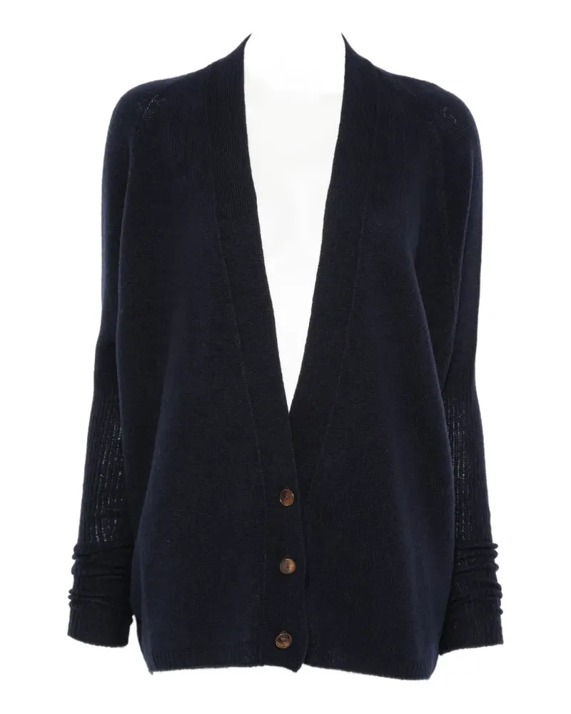 ALYSI cashmere V-neck cardigan - Blau Blau