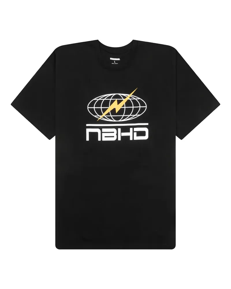 Neighborhood T-Shirt mit grafischem Print - Schwarz Schwarz