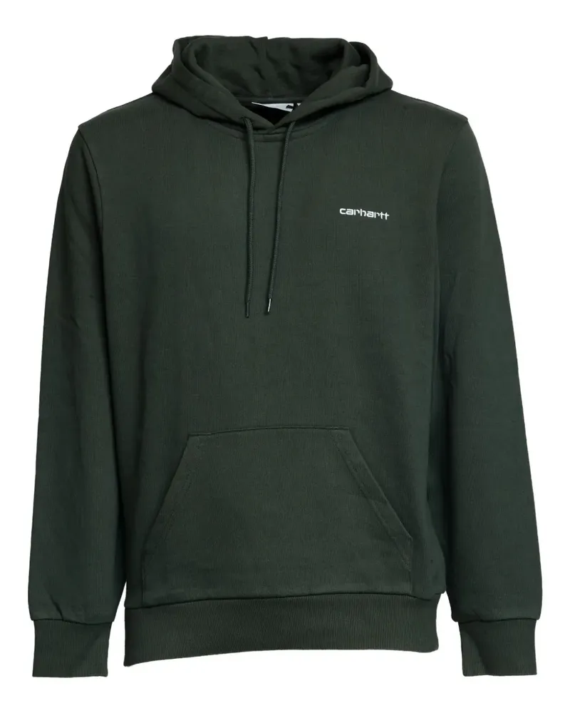 Carhartt WIP Besticktes Sweatshirt mit Kapuze - Grün Grün