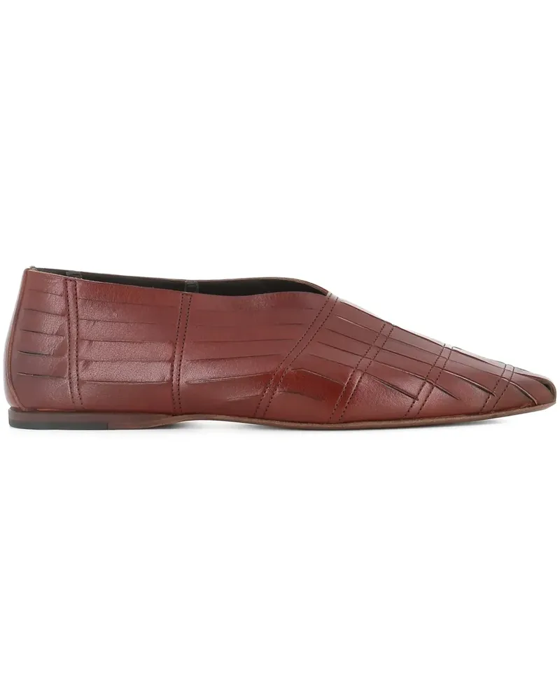 Pantanetti Ballerinas aus Leder - Braun Braun