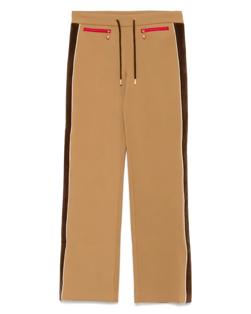Casablanca Paris Jogginghose mit Chenille-Einsätzen - Braun Braun