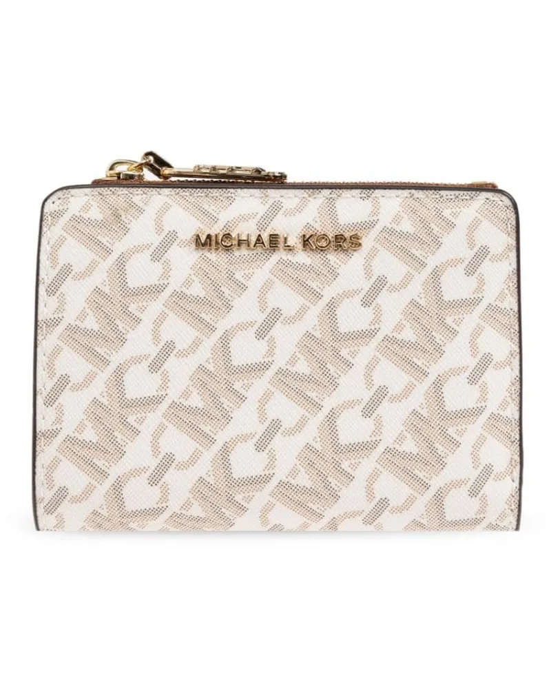 Michael Kors Empire Portemonnaie mit Logo - Nude Nude