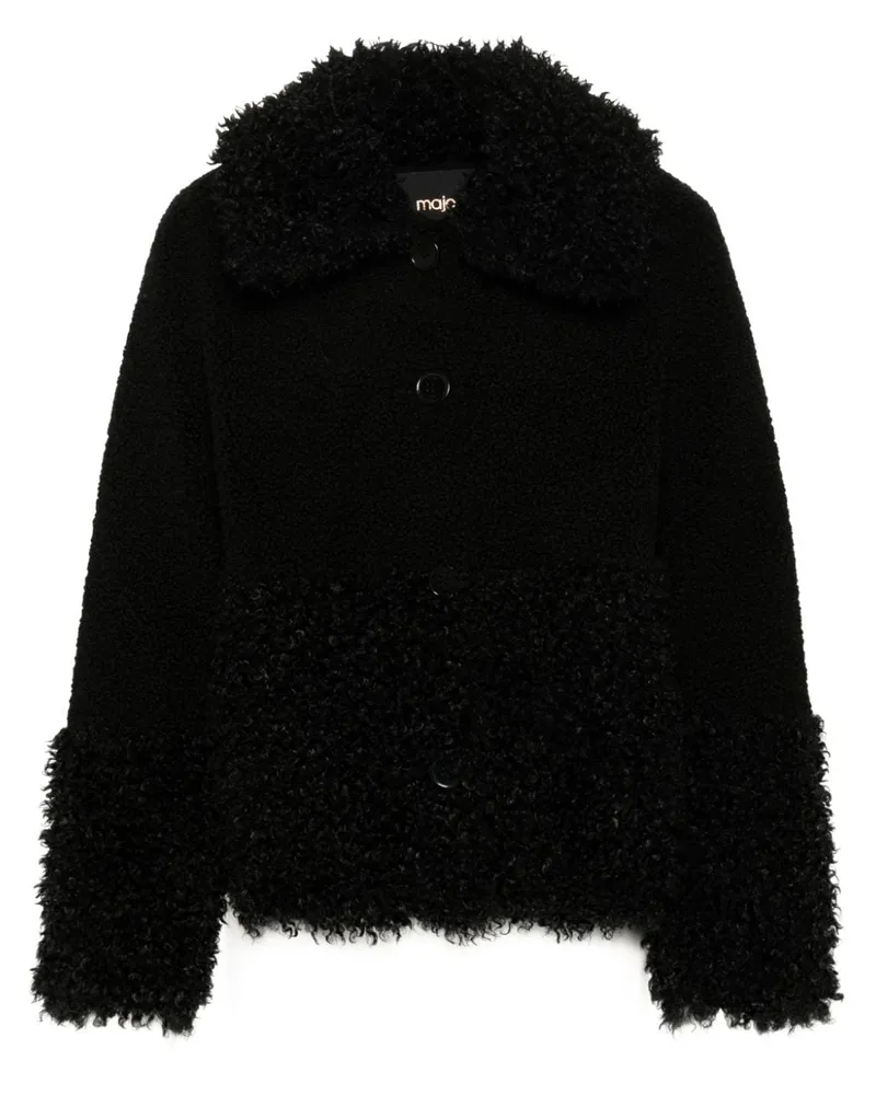 Maje Curly Jacke - Schwarz Schwarz