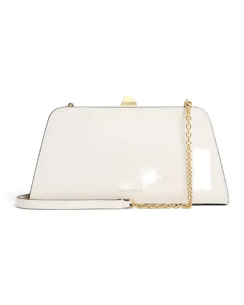 Coccinelle logo-appliqué shoulder bag - Nude Nude