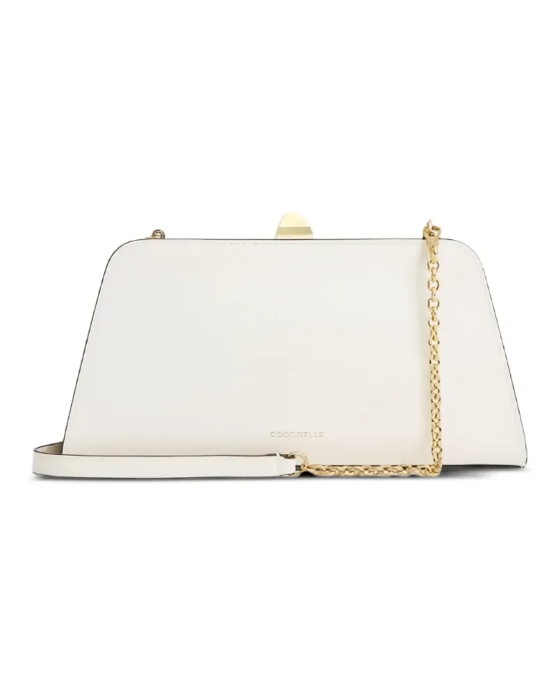 Coccinelle logo-appliqué shoulder bag - Nude Nude