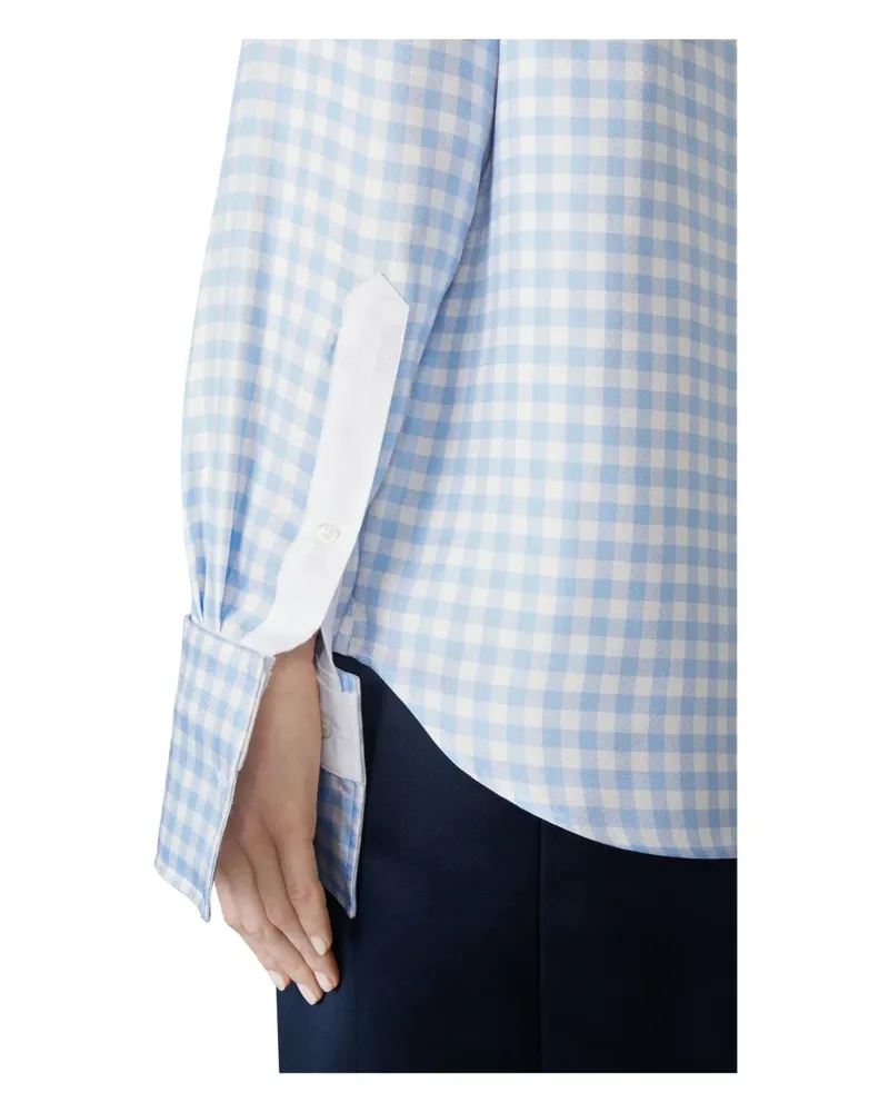 Thom Browne Hemd mit Vichy-Karomuster - Blau Blau