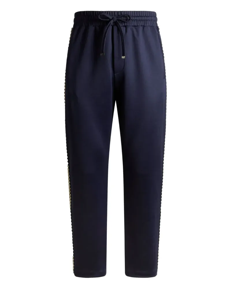 Etro Hose mit besticktem Band - Blau Blau