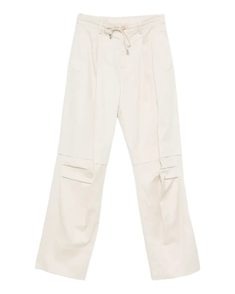 Circus Hotel drawstring-waist pleated trousers - Nude Nude