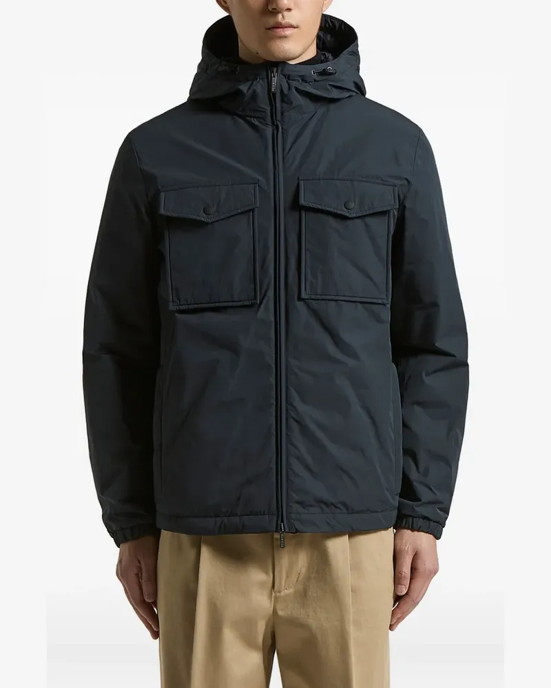Peserico hooded pocket jacket - Blau Blau