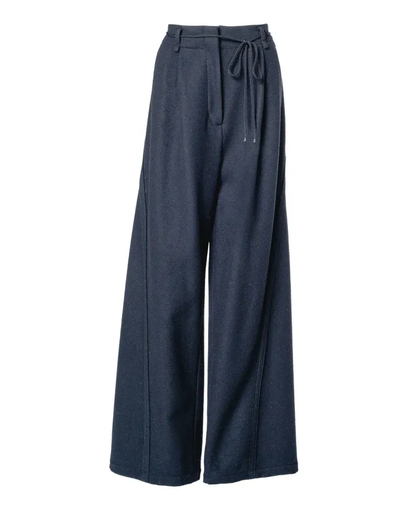 Muller of Yoshiokubo Mellow Faltenhose mit Gürtel - Schwarz Schwarz