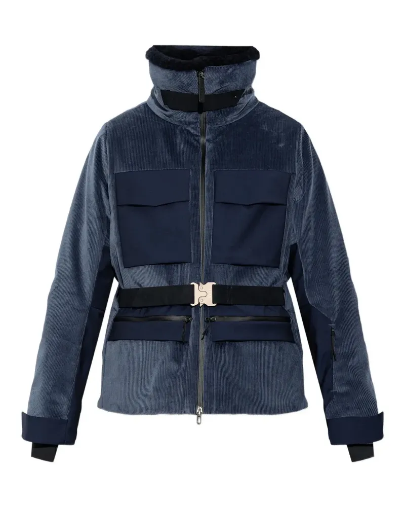 SEASE Altai belted corduroy ski jacket - Blau Blau
