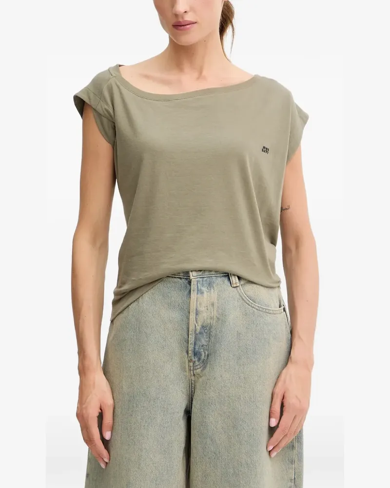 Miss Sixty shoulder pad crew neck T-shirt - Grün Grün