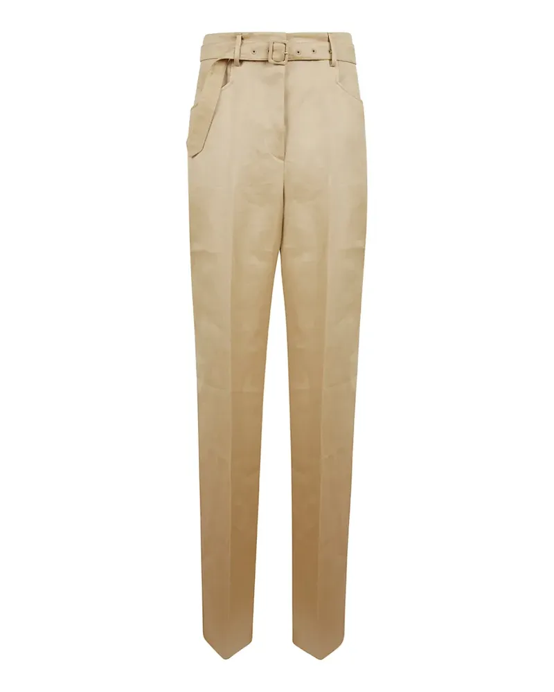 Gabriela Hearst belted trousers - Nude Nude