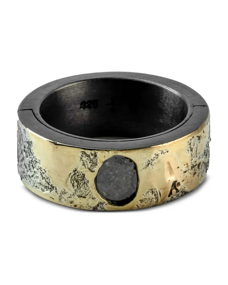 Parts Of Four Sistema Ring aus Sterlingsilber mit Diamant - Schwarz Schwarz