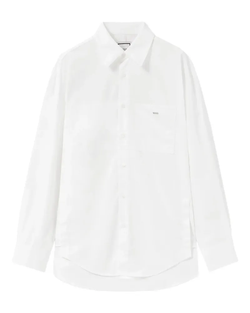 Wooyoungmi Poloshirt mit Tasche - Weiß Weiß