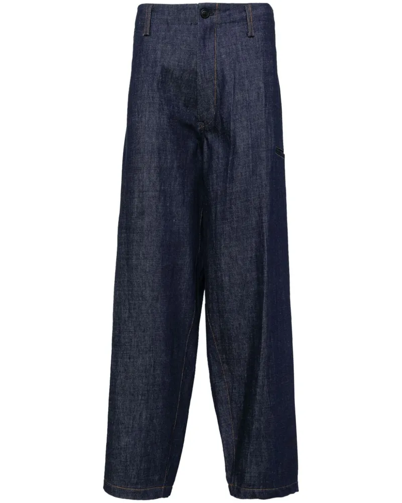 Yohji Yamamoto Klassische Tapered-Jeans - Blau Blau